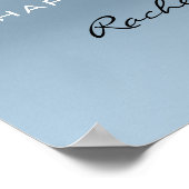 Poster de bienvenue mariage Silver Grey Drivers Bl (Coin)