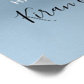 Poster de bienvenue mariage Silver Grey Drivers Bl (Coin)