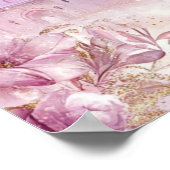 Poster de bienvenue pour filles rose princesse (Coin)