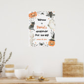 Poster de bienvenue pour l'anniversaire de Hallowe (Cuisine)