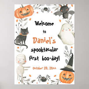 Poster de bienvenue pour l'anniversaire de Hallowe