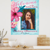 Poster de bienvenue pour l'anniversaire de l'Aqua  (Cuisine)