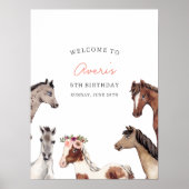 Poster de bienvenue pour les enfants du Cheval (Devant)