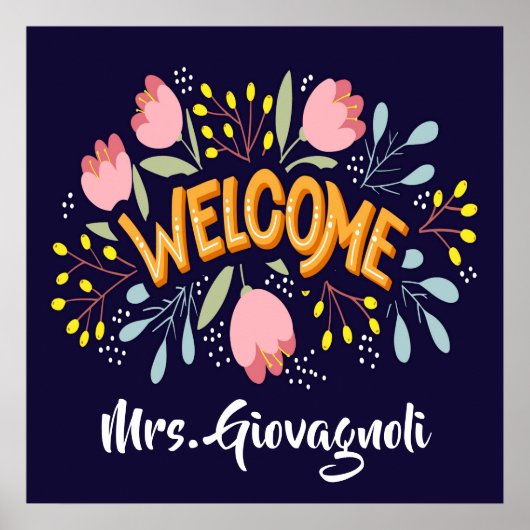 Poster de bienvenue pour les enseignants (Devant)