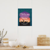 Poster de bienvenue Signet Mariage Arabian Nights  (Cuisine)