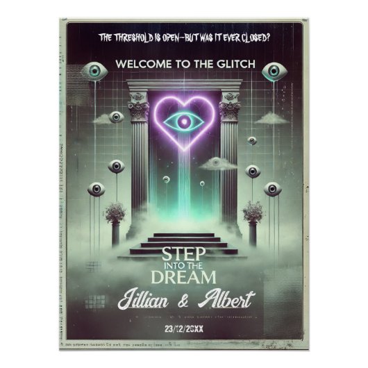 Poster de bienvenue 👁️ "Step Into the Dream" (Devant)