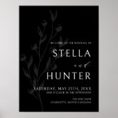 Poster de bienvenue victorien moderne et élégant (Devant)