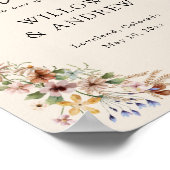 Poster de bienvenue vintage Boho Floral (Coin)