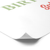 Poster de bienvenue Wild One Retro Rainbow Daisy (Coin)