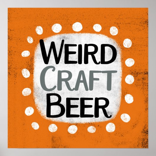 Poster de bière d'artisanat étrange (Devant)