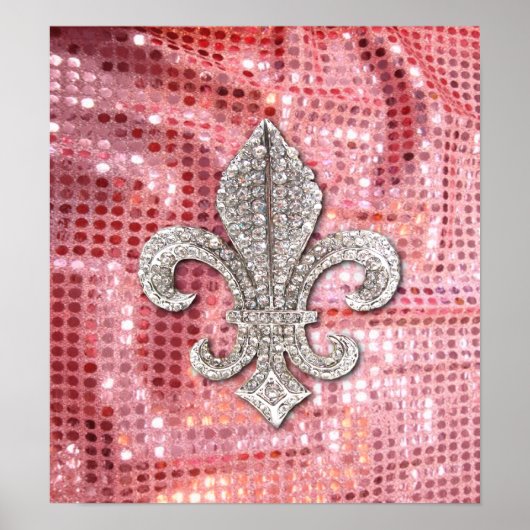 Poster de bijoux Fleur De Lis Nouvelle Orléans (Devant)