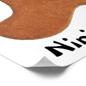 Poster de biscuit Ninjabreadman (Coin)