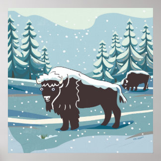 Poster de Bison Art
