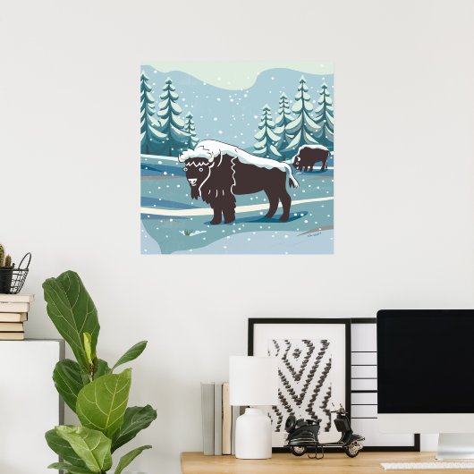 Poster de Bison Art (Bureau à domicile)