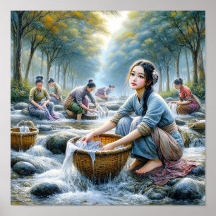 Poster de blanchisserie de Serenity Creek