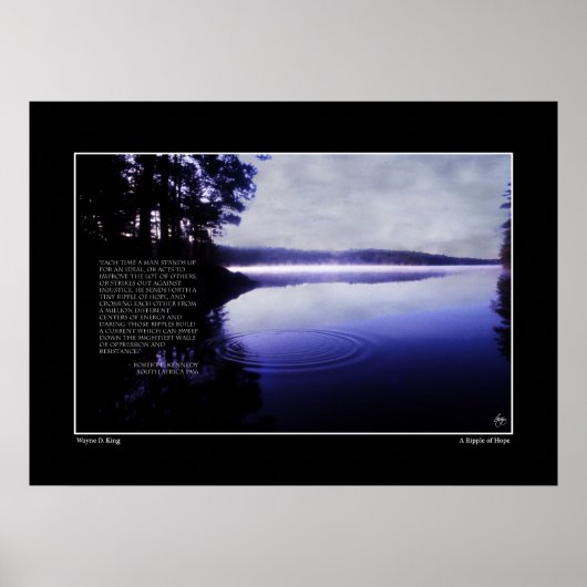 Poster de Bobby Kennedy Ripple of Hope (Devant)