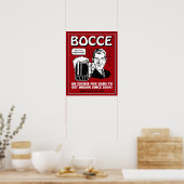Poster de Bocce Dads - Rouge (Cuisine)