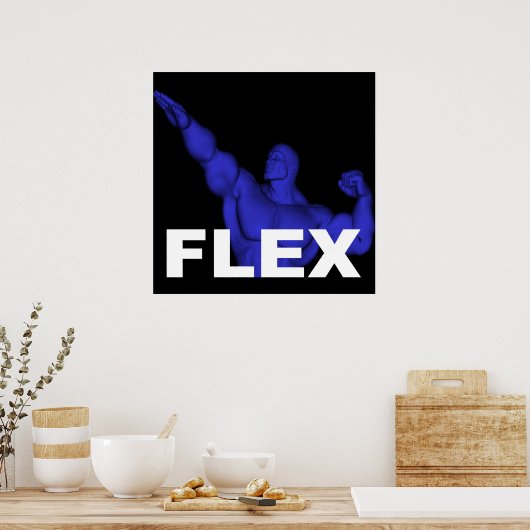Poster de Bodybuilding Flex (Cuisine)