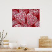 Poster de bonbons au coeur de sucre (Cuisine)