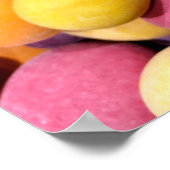 Poster de bonbons mélangés aux tons chauds (Coin)