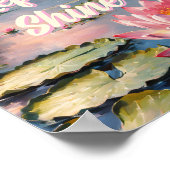 Poster De bonnes affirmations, une bonne vibe (Coin)