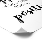 Poster De bonnes choses se produisent quand vous pensez p (Coin)