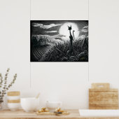 Poster de Boo Kitty au clair de lune (Cuisine)