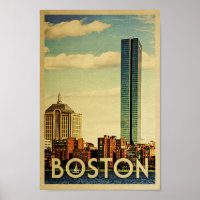 Poster de Boston Poster Vintage voyage Poster Harb