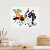 Poster de Boston Terrier Naughty Pup (Cuisine)