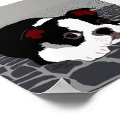 Poster de Boston Terrier Stone Paving Wall Art (Coin)