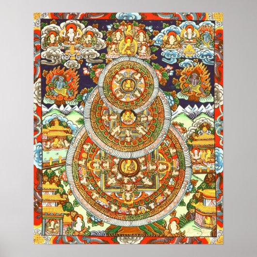 Poster de Bouddha Mandalas (Devant)
