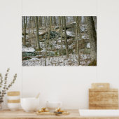 Poster de Boulders in Winter Woods (Cuisine)