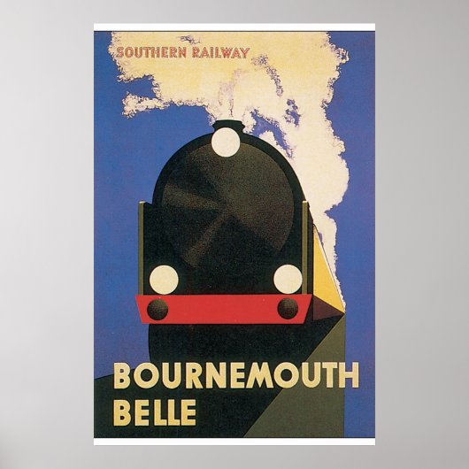 Poster de Bournemouth Belle Vintage voyage (Devant)