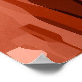 poster de bouteilles de vin orange moderne (Coin)