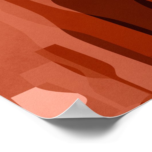 poster de bouteilles de vin orange moderne (Coin)