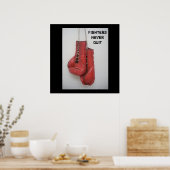 Poster de boxe des CombattantsNe Cessez Jamais (Cuisine)