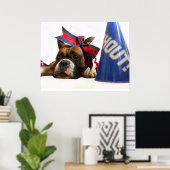 poster de boxer pom-pom girl (Bureau à domicile)
