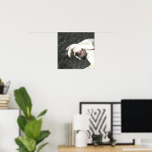 Poster de boxeur blanc (Bureau à domicile)