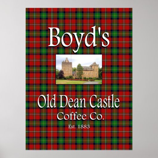 Poster de Boyd's Old Dean Castle Coffee Co. (Devant)