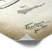 Poster de brevet de droit Razor (Coin)