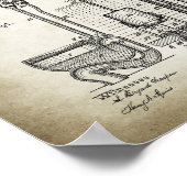 Poster de brevet de la Citerne Toilette (Coin)