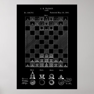 Poster de brevet d'échecs