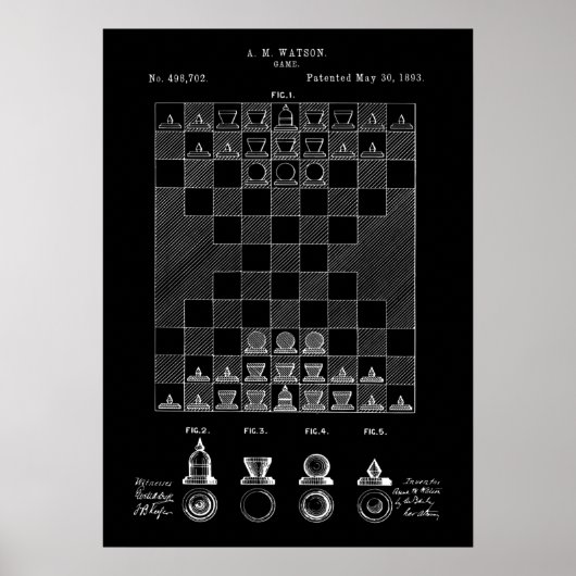 Poster de brevet d'échecs (Devant)
