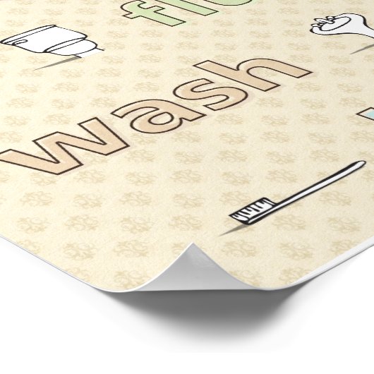 Poster de brosse à brosse à brosse (Coin)