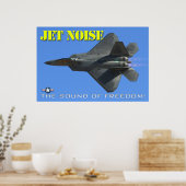Poster de bruit de vol F-22 (Cuisine)