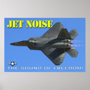 Poster de bruit de vol F-22