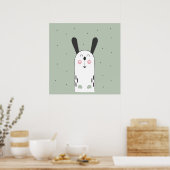 Poster de Bunny Cartoon pour enfants (Cuisine)