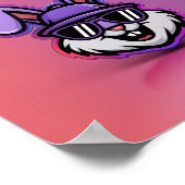 Poster de Bunny cool : Art mur élégant et amusant! (Coin)