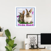 Poster de Bunny de la main des dieux (Bureau à domicile)