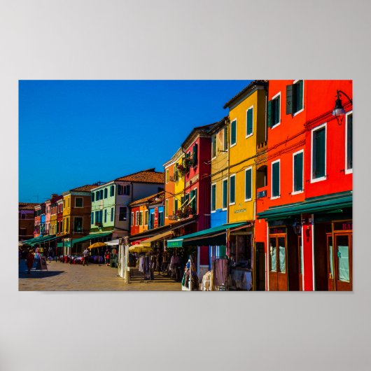 Poster de Burano, Italie (Devant)